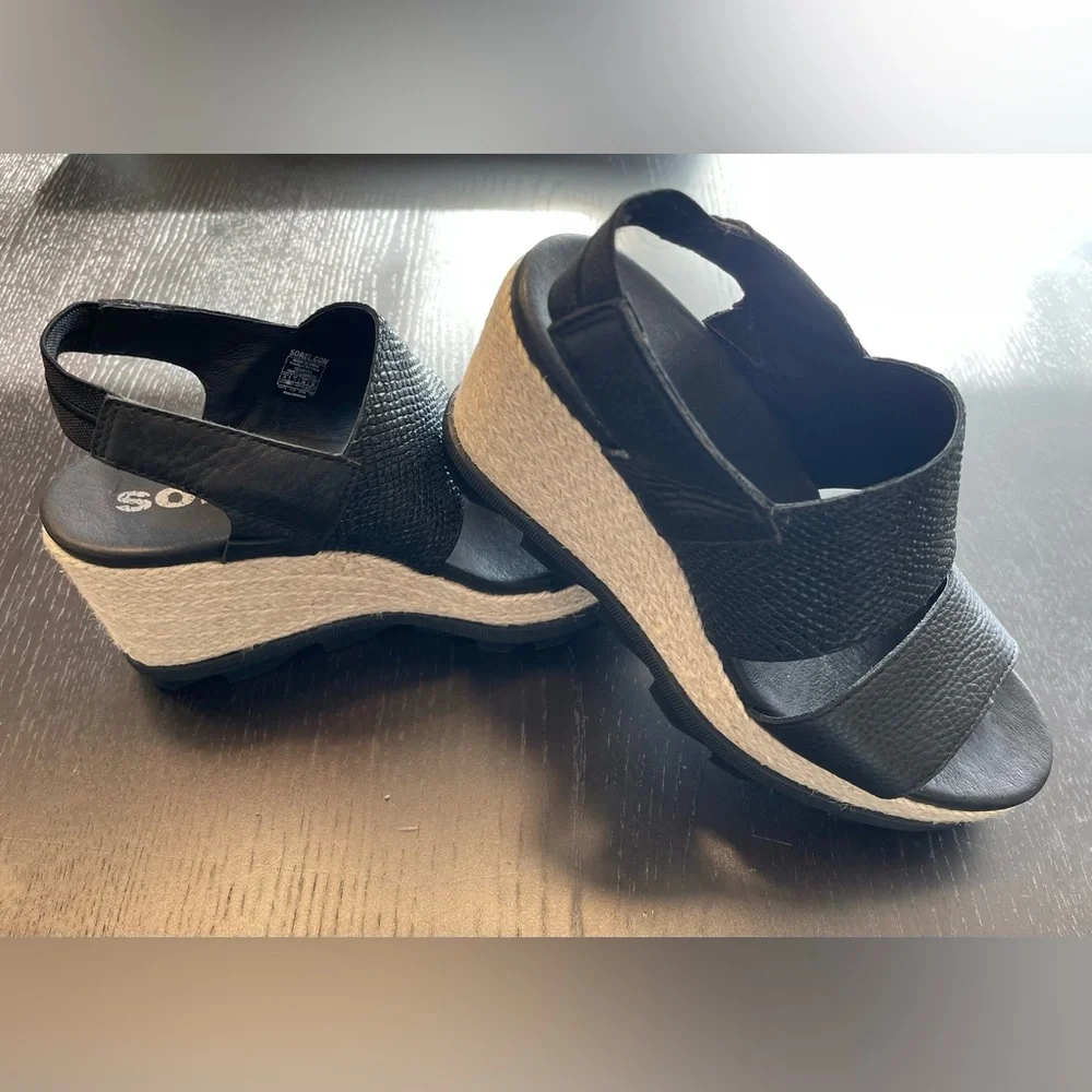 Sorel Joanie II Slingback Espadrille Wedges Sandals - Picture 2 of 8